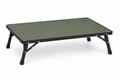Table basse de camping pliante noire et verte 60 × 40 × 25 cm