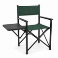 Chaise directeur de camping noire et verte avec tablette 60 × 48 × 88 cm