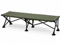 Banc pliant de camping deux places vert olive et noir 110 × 45 × 42 cm