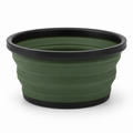 Bol pliant en silicone alimentaire vert forêt et noir 700 ml