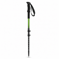 Bâton de randonnée léger aluminium noir et vert mousse 62–130 cm