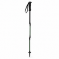 Bâton de randonnée pliant en Z noir et vert forêt longueur 110 cm