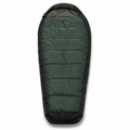 Sac de couchage synthétique léger vert forêt et noir 205 × 78 cm
