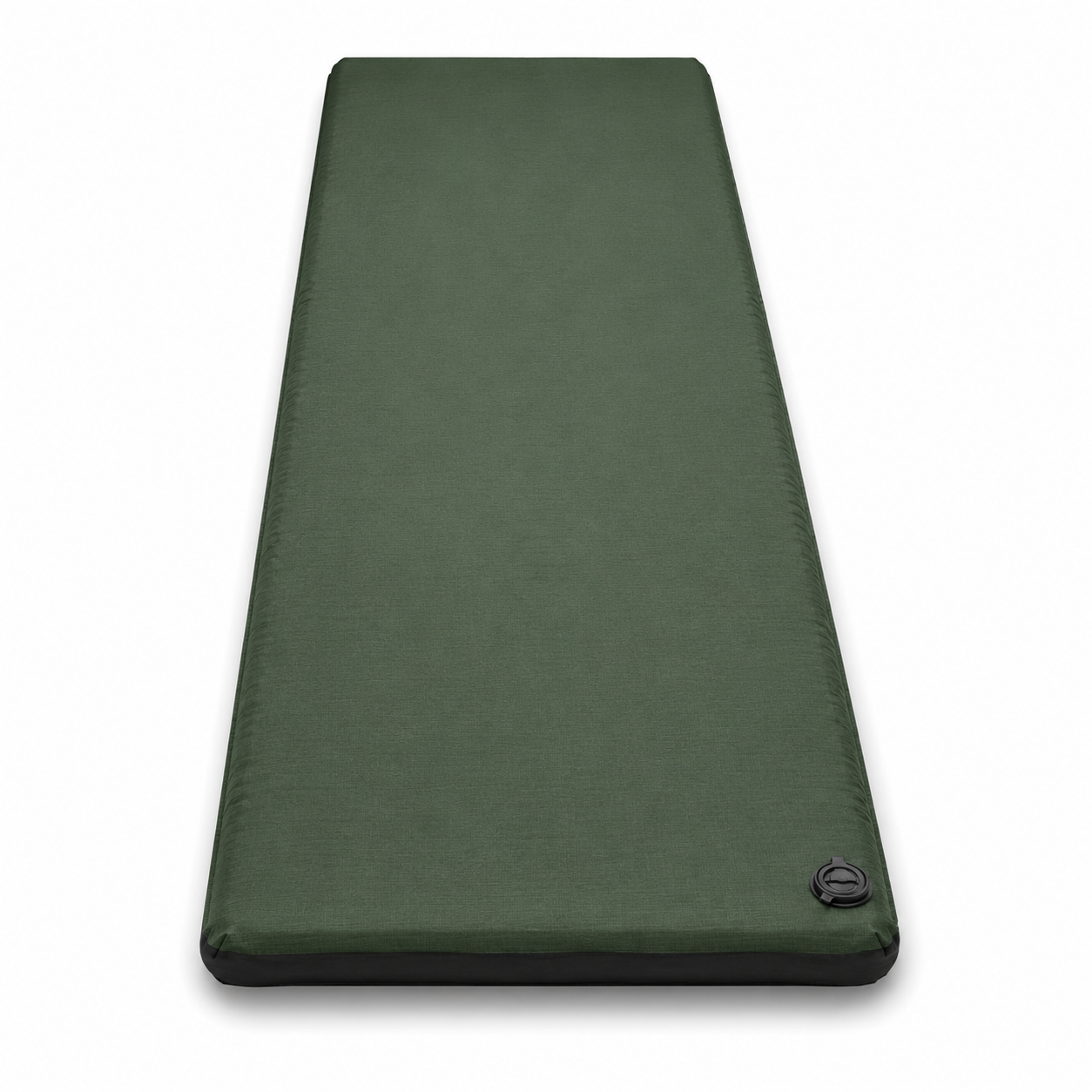 Matelas autogonflant vert forêt et noir 185 × 55 × 3 cm