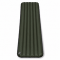 Matelas gonflable manuel vert foncé et noir 195 × 58 × 6 cm