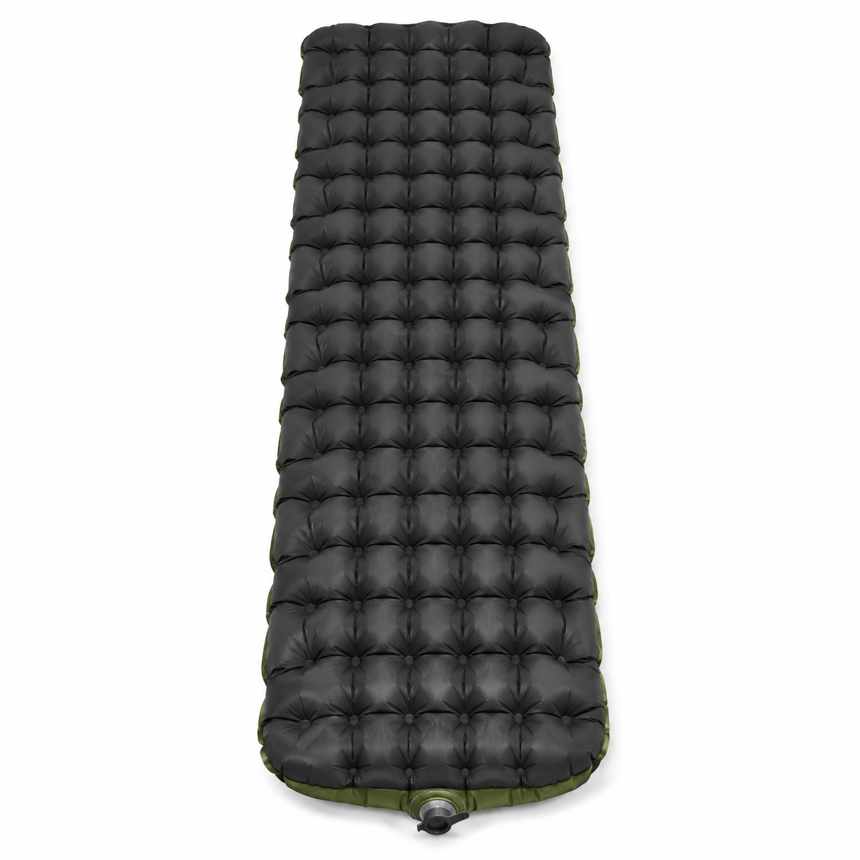 Matelas gonflable compact noir et vert 185 × 55 × 7 cm